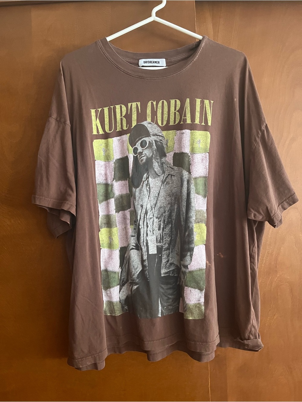 Daydreamer Brown Kurt Cobain Short Sleeve Graphic Tee